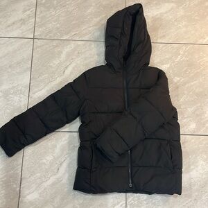 Kids Black Puffer Jacket